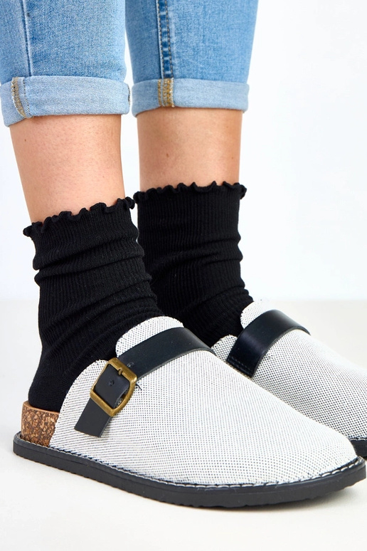 Ciabatte nere su piattaforma in... Ciabatte nere su piattaforma in...