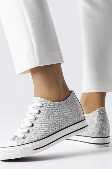 Sneakers argentate lucide... 2