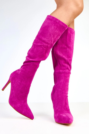 Stivaletti viola alti fino...