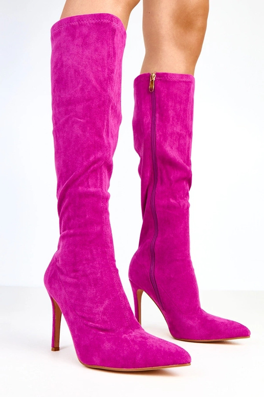 Stivaletti viola alti fino al...