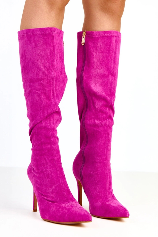 Stivaletti viola alti fino al...