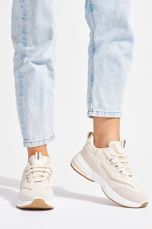 beige donne scarpe sportive su una suola spessa beige donne scarpe sportive su una suola spessa