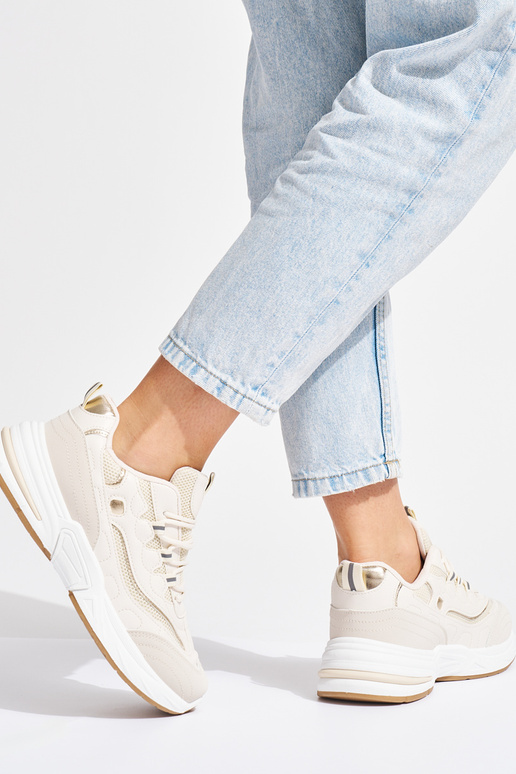 beige donne scarpe sportive su una suola spessa beige donne scarpe sportive su una suola spessa