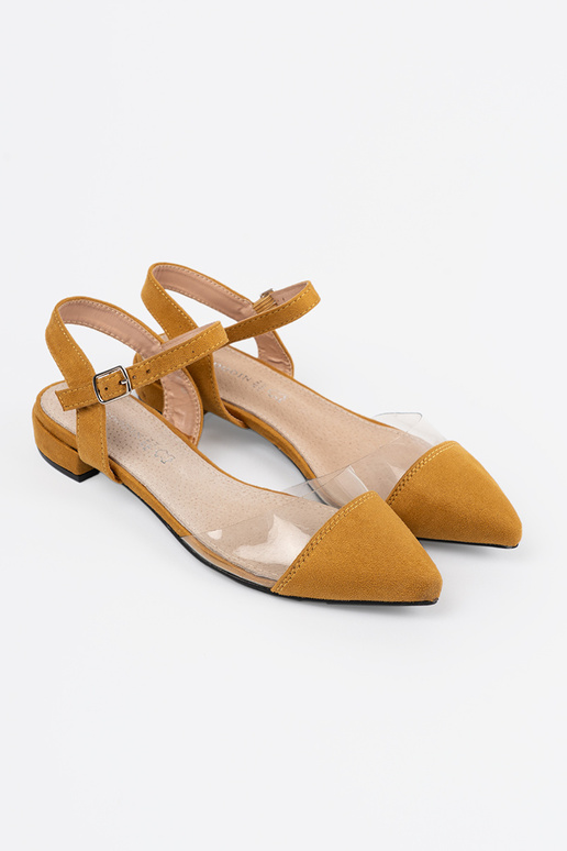 Colori senape sandali z zakrytymi palcami Colori senape sandali z zakrytymi palcami