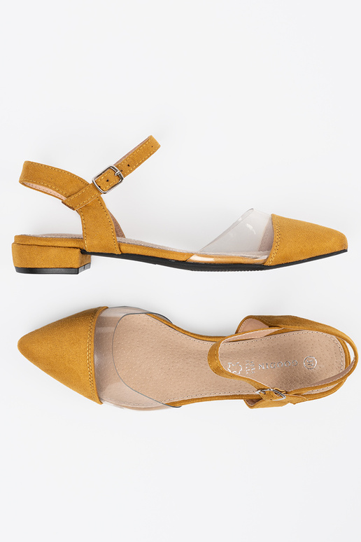 Colori senape sandali z zakrytymi palcami Colori senape sandali z zakrytymi palcami