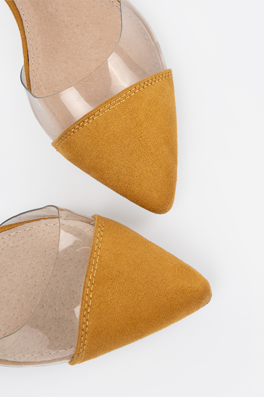 Colori senape sandali z zakrytymi palcami Colori senape sandali z zakrytymi palcami