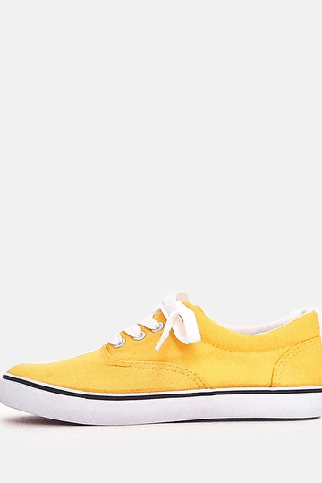 Scarpe sportive gialle con lacci per bambini Bollis 2