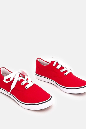 Scarpe sportive rosse con lacci per bambini Bollis 2