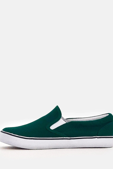 Scarpe sportive verdi slip-on per bambini Lagunes 2