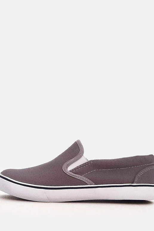 Scarpe sportive grigie slip-on per...