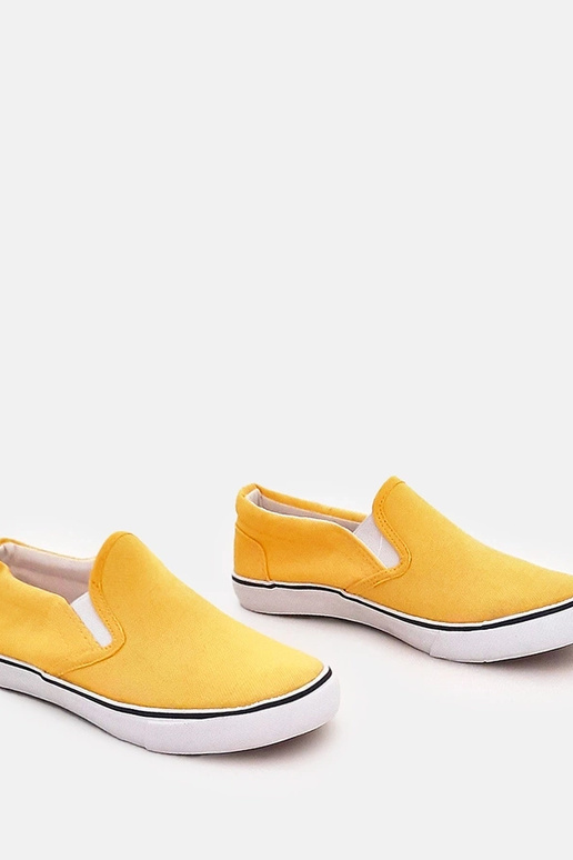 Scarpe sportive gialle slip-on per...