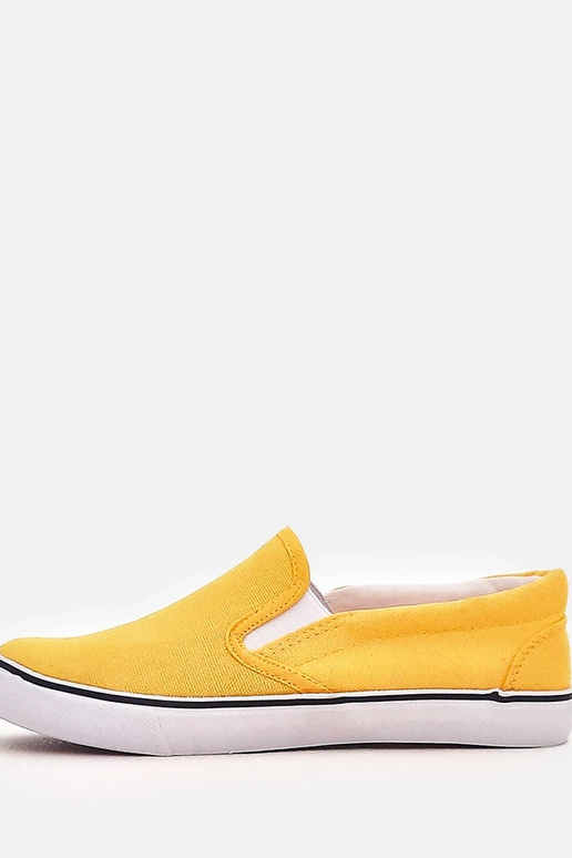 Scarpe sportive gialle slip-on per...