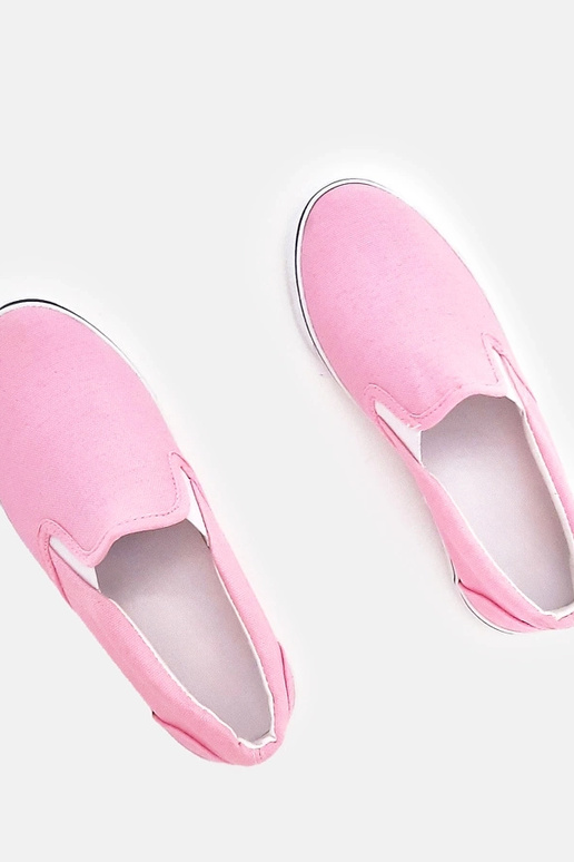 Scarpe sportive rosa slip-on per...