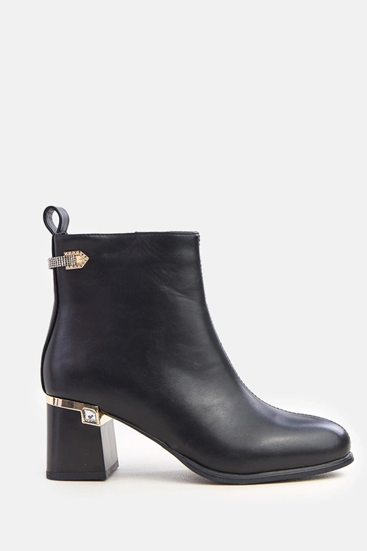 Stivaletti neri con elegante...