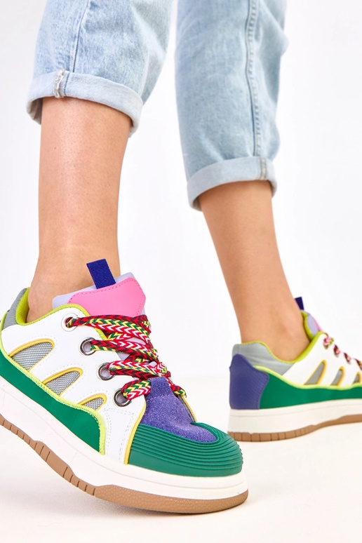 Sneakers verdi con lacci spessi Neolis