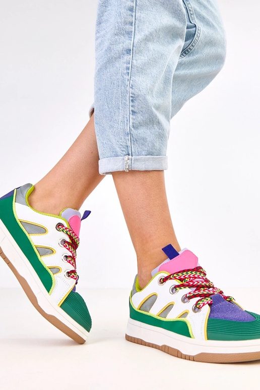 Sneakers verdi con lacci spessi Neolis