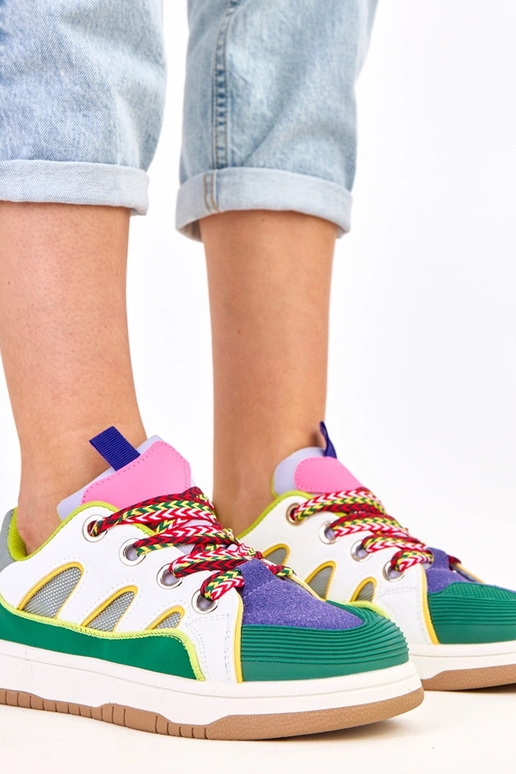 Sneakers verdi con lacci spessi Neolis