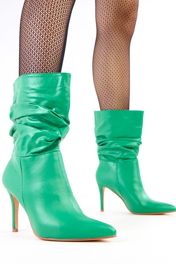 Stivaletti verdi con tacco...