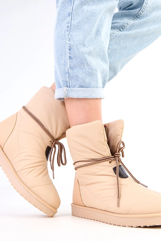 Stivali da neve da donna color sabbia...