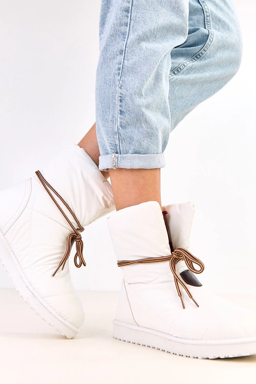 Stivali da neve da donna bianchi con...