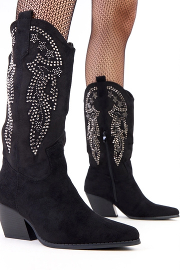 Stivali cowboy neri con... 2