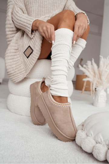 Riscaldamentoe BaAełniane IN Prążek colore avorio