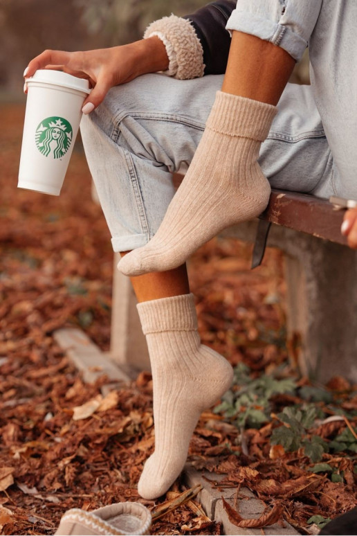 Calzini Femminile INełniane beige