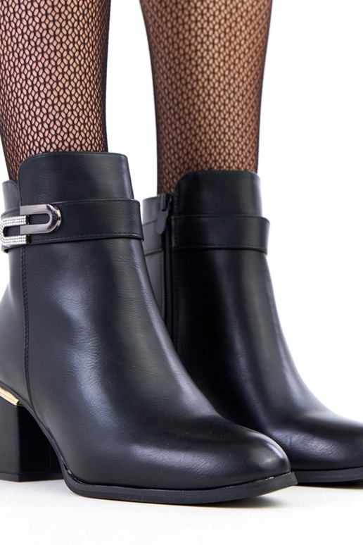 Stivaletti neri con strass Elefat