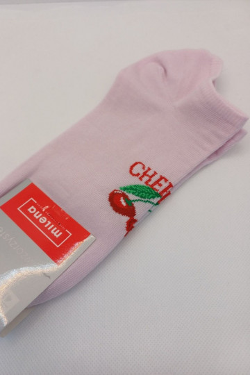 Calzini Femminile CHERRIES colore rosa