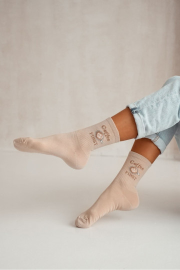 Calzini Femminile Coffee FIRST beige
