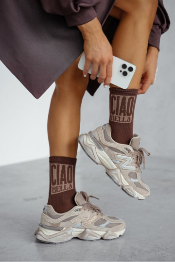 Calze color cioccolato a donna "CIAO BELLA"