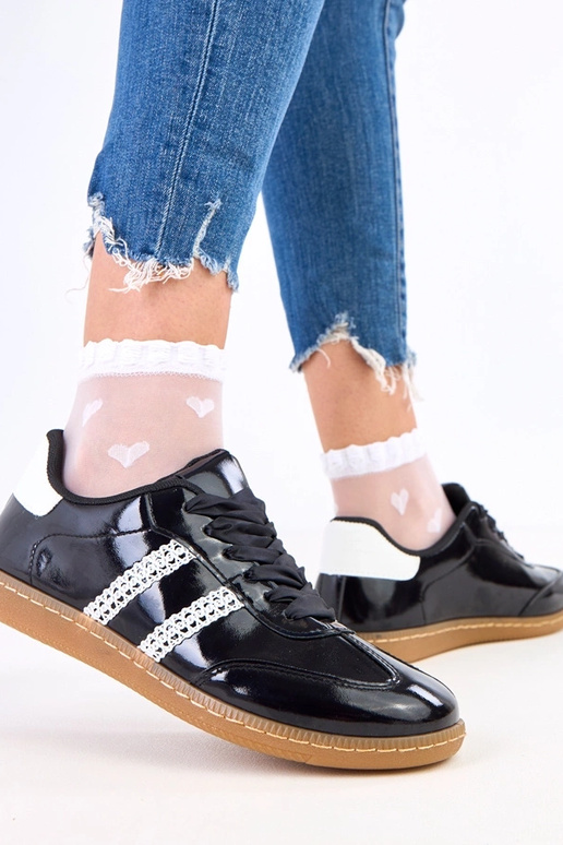 Sneakers nere da donna con lacci in...