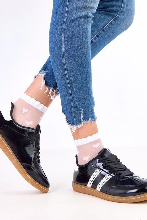 Sneakers nere da donna con lacci in...