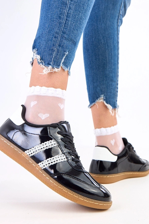Sneakers nere da donna con lacci in...