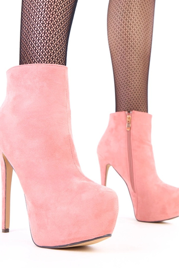 Stivaletti rosa in suede... 2