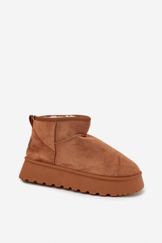 Stivali da neve Femminile con una piattaforma colore marrone Celyra