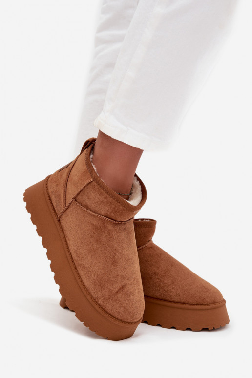 Stivali da neve Femminile con una piattaforma colore marrone Celyra