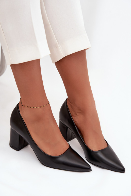 Scarpe Abilitato SłupkoAym Obcasie Ze Szpiczastymi Noskami colore nero Ryvessa Scarpe Abilitato SłupkoAym Obcasie Ze Szpiczastymi Noskami colore nero Ryvessa