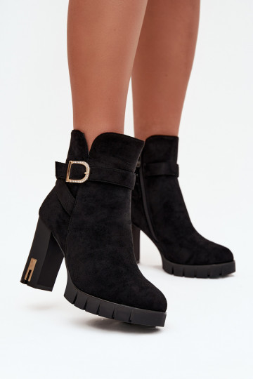 riscaldamento Stivali da donna con fibbie colore nero Nolivira 2