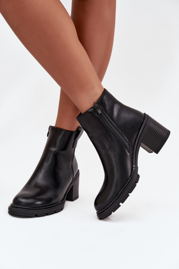 riscaldamento Stivali da donna in ecopelle con i tacchi colore nero Alvena