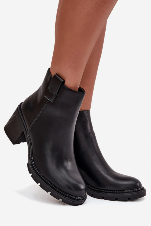 riscaldamento Stivali da donna in ecopelle con i tacchi colore nero Alvena