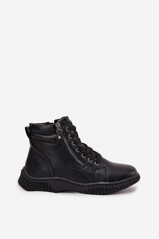 Stivali da donna riscaldamento con pelliccia all interno in ecopelle colore nero Ulverina