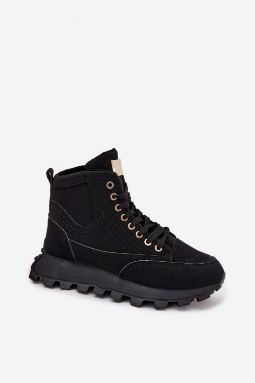 riscaldamento scarpe Femminile con una piattaforma colore nero Deverivira