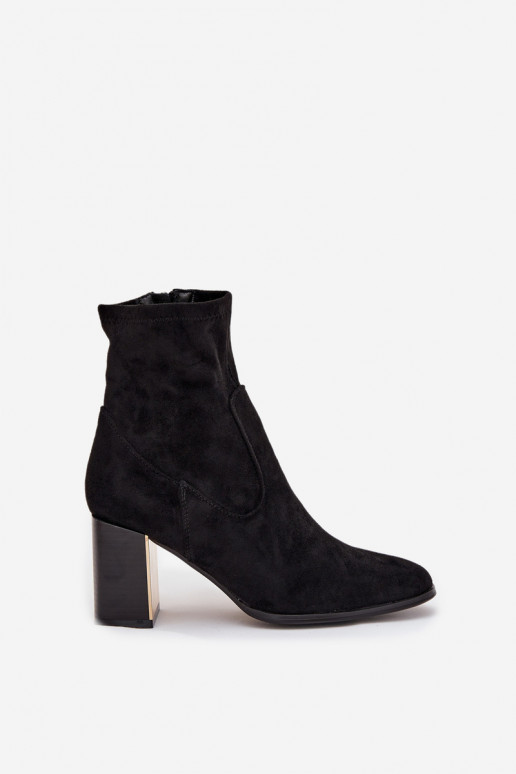 Stivali da donna Ze colore doratom Elemento riscaldamento colore nero Amelisse