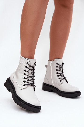 riscaldamento Stivali da donnaAbilitatoturalnej Skóry Sergio Leone BT25248-S Colore bianco