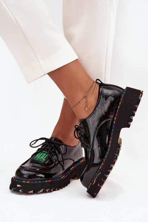 con effetto vernice Pelle scarpe Femminile Artiker 57C0172 colore nero