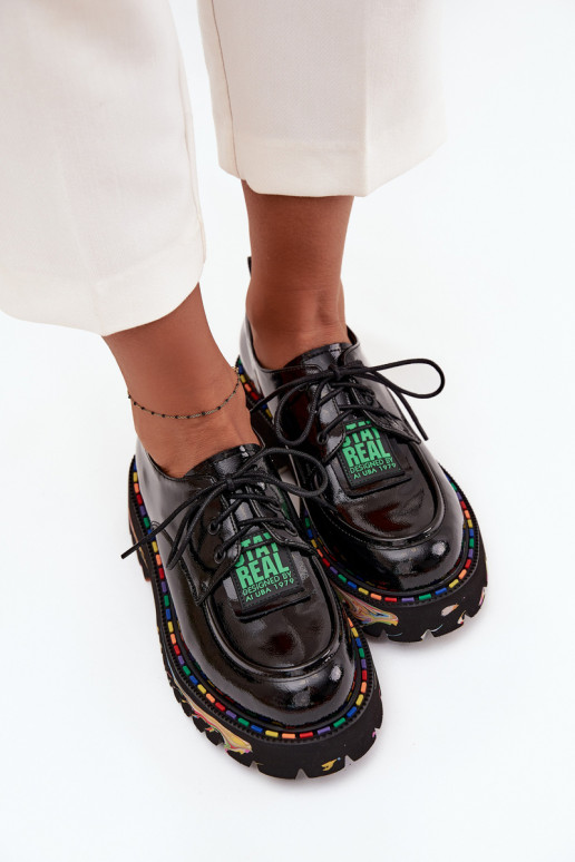 con effetto vernice Pelle scarpe Femminile Artiker 57C0172 colore nero