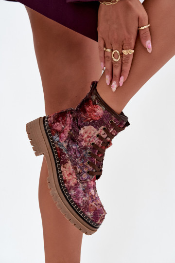 Elegantellato Stivali da donna riscaldamento Artiker 57C1055 Borgogna