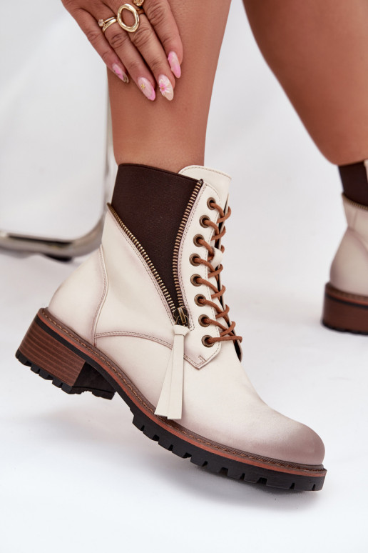 Stivali da donna riscaldamento Klocke Vinceza 58559 beige