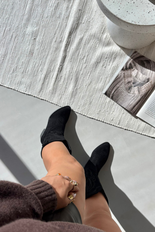 Stivali lunghi da donna in stile cowboy con tacco riscaldati Vinceza 16508 color nero Stivali lunghi da donna in stile cowboy con tacco riscaldati Vinceza 16508 color nero